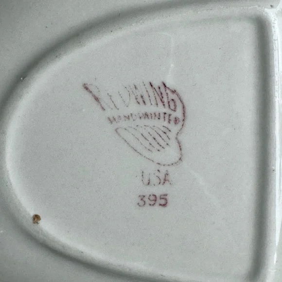 Vintage 1950s Red Wing pink spice floral divided Ceramic Dish - Picture 6 of 11